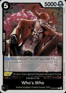 Who's.Who OP08-091 Rare Two Legends One Piece Foil