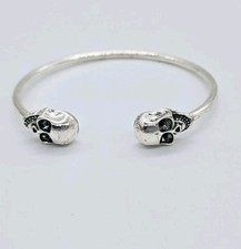 Skull Cuff Bracelet Halloween biker Gothic Stage OSFM One Size