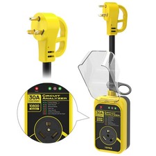 RV Surge Protector, 30 Amp 10800 Joules RV Circuit Analyzer Full Protection, ...