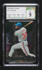 1996 Fleer Metal Universe Cliff Floyd #191 CSG 9 Mint g1z