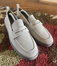 Vionic Uptown Women's Slip-on Loafer Moc Casual Shoes Gray Suede - USA Size 11W