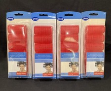 GOODY Red MEDIUM Self Holding Rollers Curlers 36 Total Volumizing New 2005