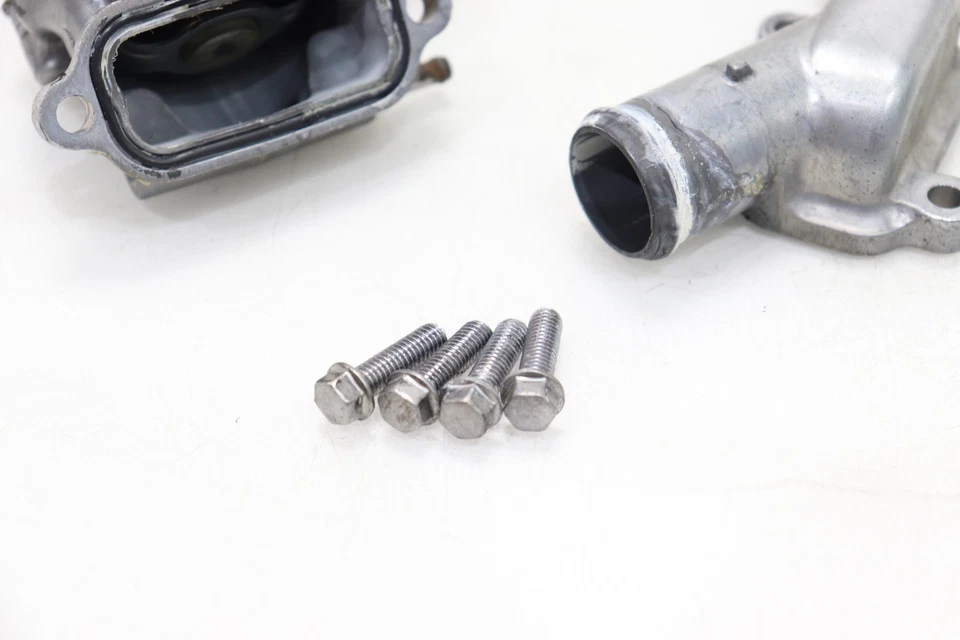 11-17 KAWASAKI NINJA ZX10R OEM THERMOSTAT HOUSING WATER OUTLET COOLANT - Image 3 of 4