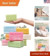 Australian Botanical Organic Soap - 8 Triple-Milled Bars with Shea Butter 6.6oz