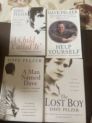 Dave Pelzer HB x3 Set Man Named Dave-A Child Called It-Lost Boy + Help Yourself