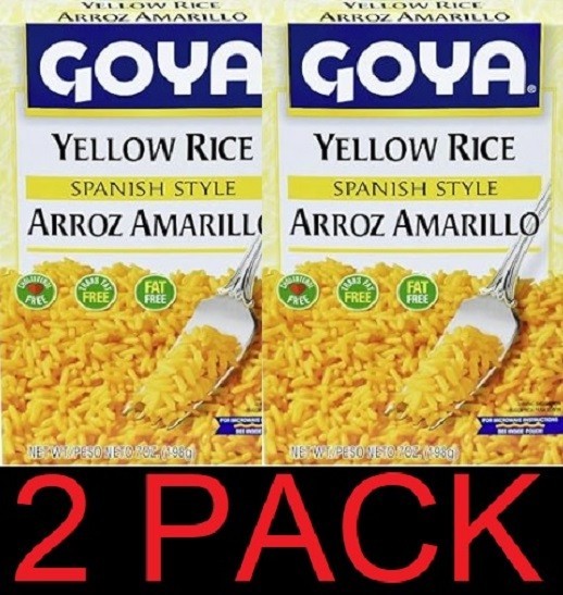 GOYA Arroz Seco Amarillo Estilo Español MIx Caja 7 OZ - PAQUETE 2