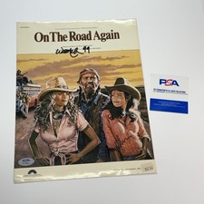WILLIE NELSON 🇺🇸🏜️  Signed Sheet Music + Amy Irving  Autograph RARE PSA COA