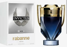 rabanne Invictus Parfum Spray, Regular Size 3.4 fl oz with Box