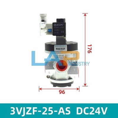 1PC Two-position three-way solenoid valve 3VJZF-25-AS DC24V