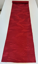 Japanese Vintage Kimono Fabric cloth Boro Silk Red tradition 35.4x14.5 in