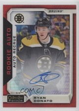 2018 O-Pee-Chee Platinum Rookie Autos Red Prism /50 Ryan Donato #R-RD Auto 2tb