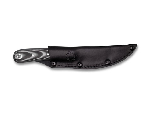 Spyderco Bow River Fixed Blade Hunting Knife Full Tang G10 Handle Leather Sheath - Picture 3 of 4