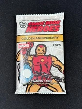 2025 Topps Marvel Comic Book Heroes 1975 Golden Ann. Pack - RIPPED LIVE ONLY