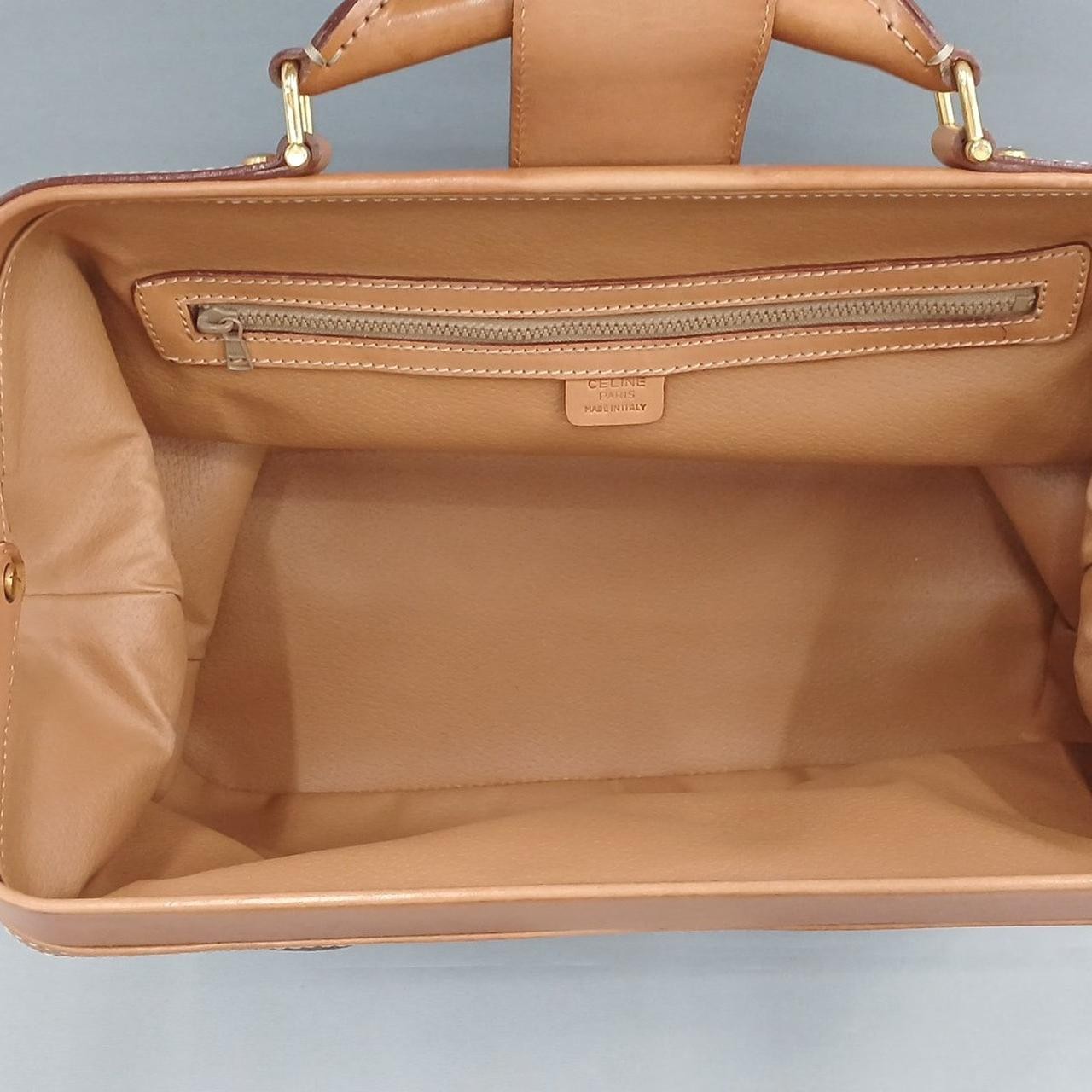 Macadam Pattern Handbag Model Beige Brown with Sh… - image 12