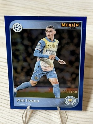 Phil Foden /150- Topps Merlin Blue Manchester City
