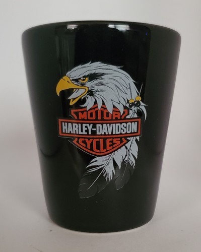 Harley-Davidson Piston Shot Glass Set, Two Hand Blown 2 oz. Glasses HDL- 18770 : Harley-Davidson