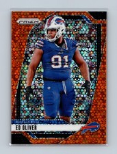 2024 Panini Prizm #32 Ed Oliver Orange Disco Prizm