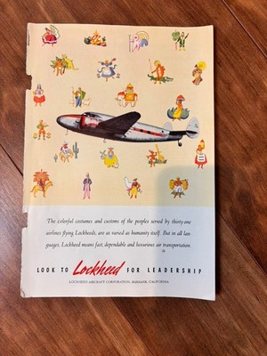 1940 vintage original ad Lockheed Aircraft Corporation Dependable Luxurious 
