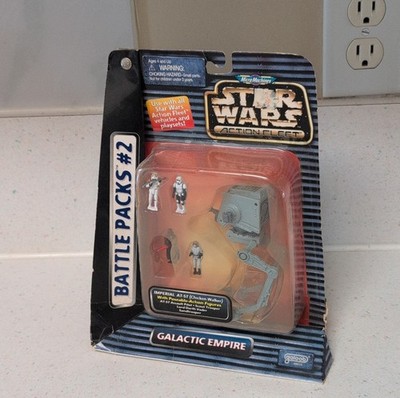 Galoob Star Wars Action Fleet Battle Packs #2 Galactic Empire AT-ST Playset