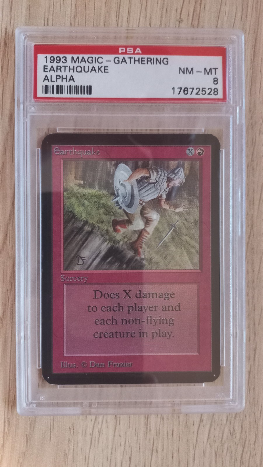 Earthquake MTG Limited Edition ALPHA PSA NM-MT 8; Magic The Gathering