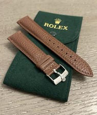 20mm Rolex Brown Band with Steel Buckle and R...