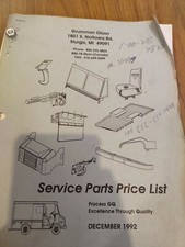 Truman Service Parts Price List December 1992