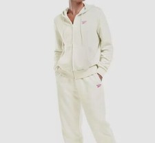 Reebok Women's Gray French Terry Zip Up Front Hoodie Size S