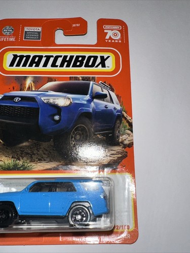 Matchbox Toyota 4Runner #92 Blue Car 1/64 Mattel NEW Hot Wheels - Picture 3 of 5