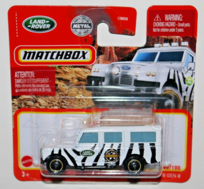 Matchbox MBX 45/100 - 1966 LAND ROVER GEN II SERIES 2 - SAFARI ZEBRA STRIPES