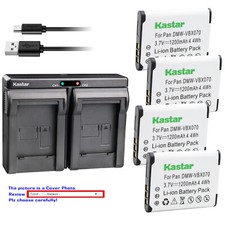 Kastar Battery Dual Charger for Toshiba PX1686 PX1686E-1BRS TOSHIBA Camileo BW10