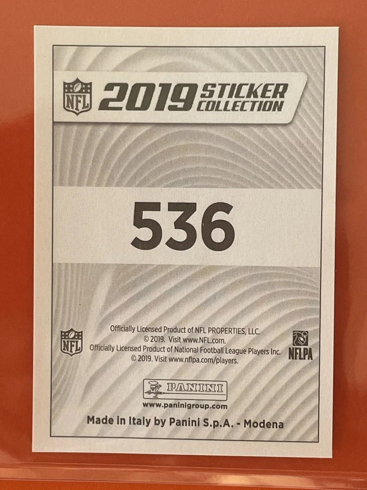 DK Metcalf RC, 2019 Panini Sticker (RARE Italy) - Image 2 of 2