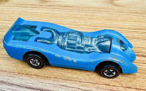 Hot Wheels Redline 1973 Jet Threat Enamel Baby Blue Hong Kong