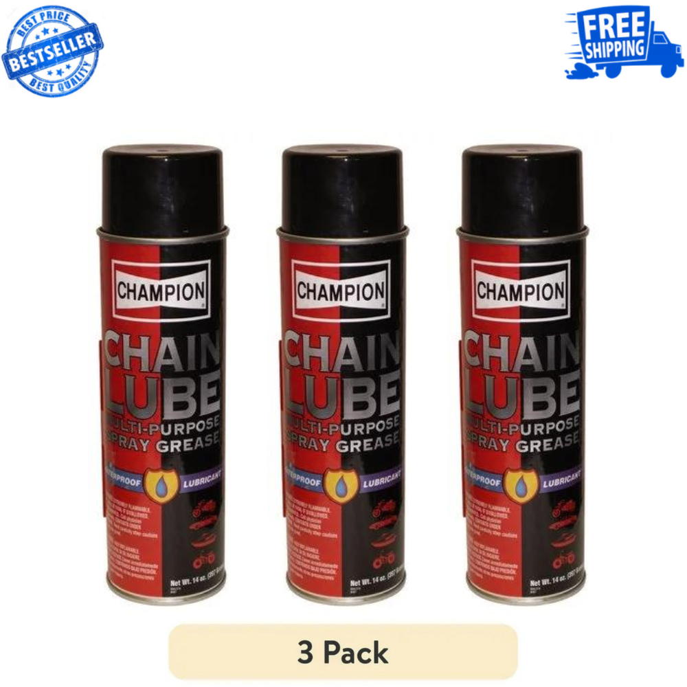 Champion Chain Lube MultiPurpose Spray Grease ( PACK OF 3 ) eBay