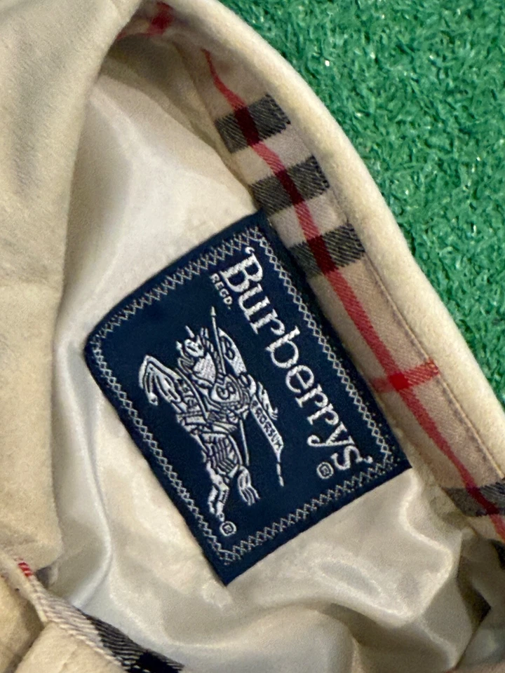 Camisa de gamuza vintage de Burberrys para hombre color crema talla 40 nueva con etiquetas Foto 3 de 4