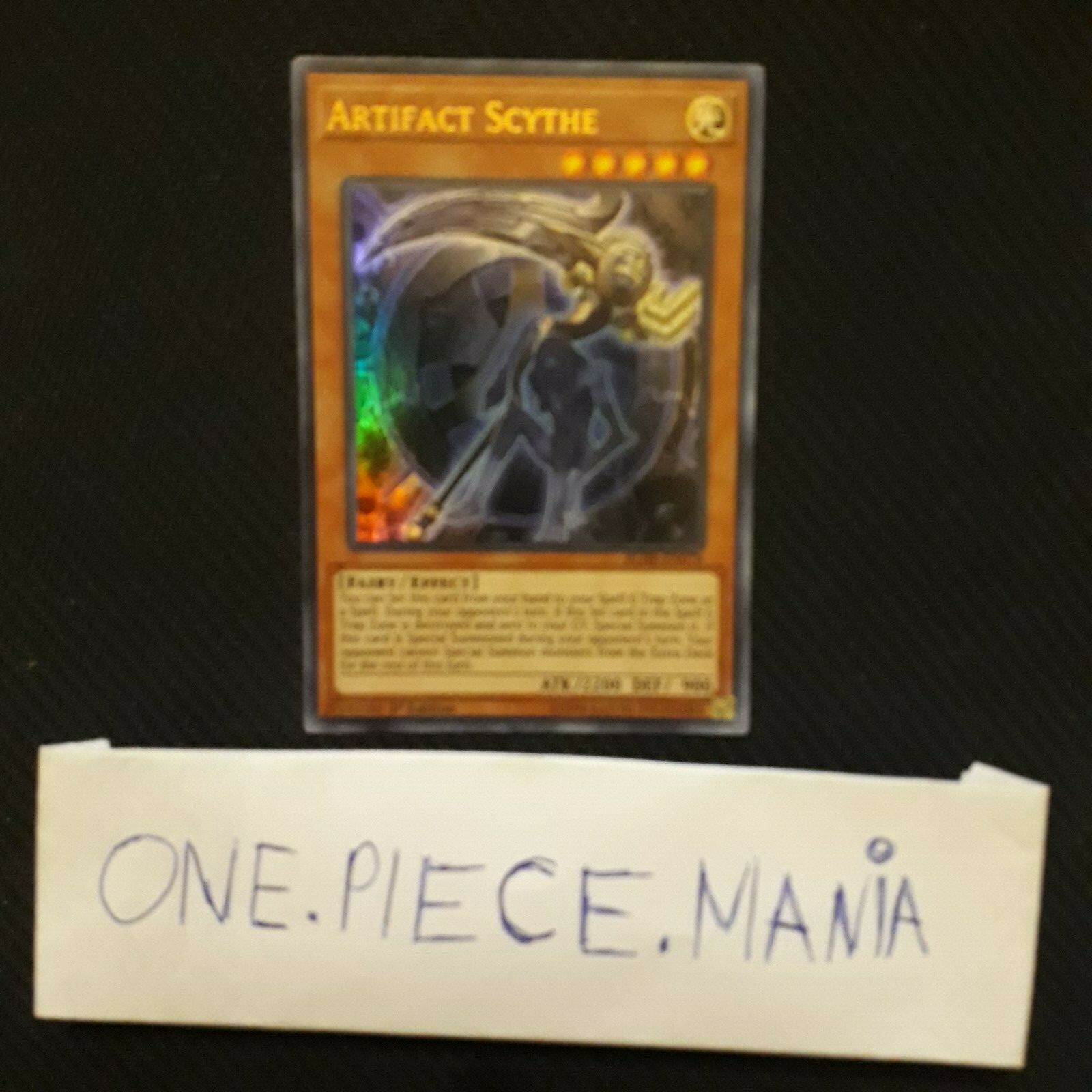 Yu-Gi-Oh! Artifact Scythe (PRIO-EN000) - 1st Edition Super Rare - Carta Mostro Effetto Luce, Livello 5, Da Primal Origin - 3