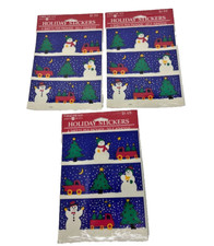 American Greetings 3 Sets Christmas Holiday 4 Sheet Sticker Package Snowman