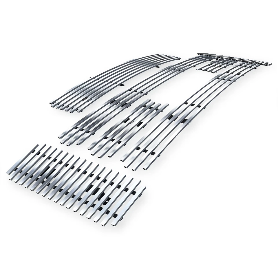 Combo de rejilla de billet cromada de acero inoxidable 304 para 08-10 Ford F-250/F-350 Super Duty Foto 2 de 4