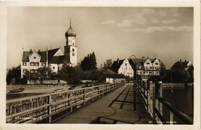 Old postcard AK WASSERBURG a. Lake Constance Germany (866041)