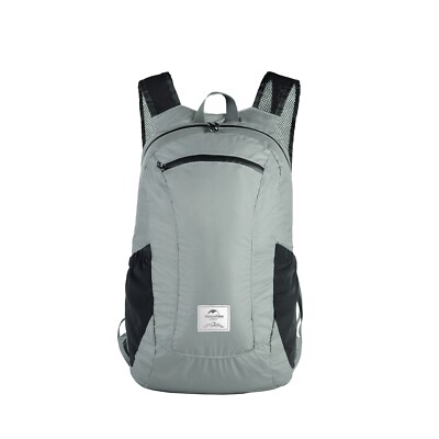 Naturehike Rucksack Ultraleicht Faltbarer Rucksack Wasserdicht Daypack Grau