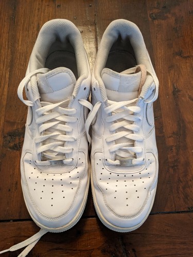 Nike Air Force 1 AF1 Low Men's Triple White Sneakers Shoes 316122-111 Size 12 | eBay