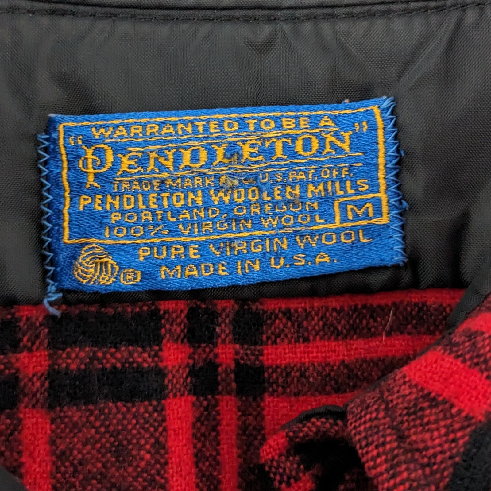 Vintage Pendleton Virgin Wool Button Down Flannel… - image 6