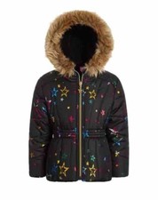 S ROTHSCHILD  CO R 1881 Toddler/Little Girl Star Foil-Print Quilted Puffer Coat