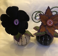 Hyde Eek Creepy Decorative Halloween Faux Succulent Pair Plant 🎃 Poppy Posey