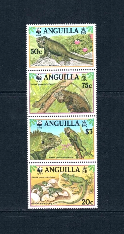 Valor Scott de $10,00 - 1997 Anguila Iguanas Caribbean Ligards CV MNH NH UMM Foto 3 de 4