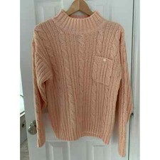 Vintage Sweater Women s Medium - Light Peach Pink - Partners Mervyns