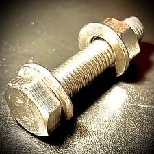 M6 Hex Set Screw Bolt Nut Washers A2 304 Stainless
