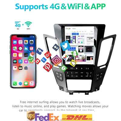 10.4'' Android 11 Carplay Stereo GPS Bluetooth 1080p For 2006-2016 Cadillac CTS