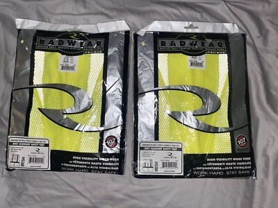 Radwear High Vis Vests - Set of 2 - New in Factory Packaging - Low shipping!