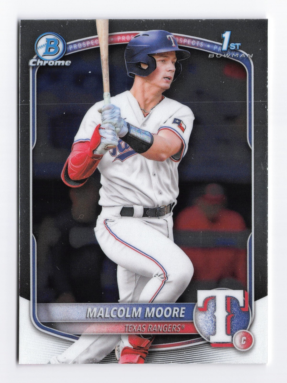 Malcolm Moore BCP-129 Chrome Base 1st Bowman 2025 RC Rookie Prospect