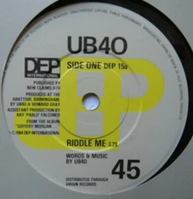 UB40 - Riddle Me - Excellent Condition 7" Single DEP International DEP 15